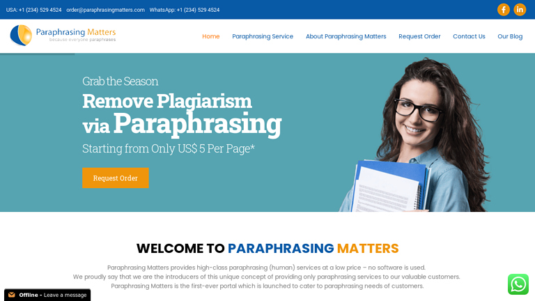 ParaphrasingMatters.com